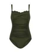 Scallop Ocean Bs O Uimapuku Uima-asut Khaki Green Hunkemöller