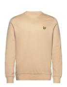 Crew Neck Fly Fleece Sport Sweat-shirts & Hoodies Sweat-shirts Beige L...