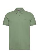 Pallas Tops Polos Short-sleeved Green BOSS