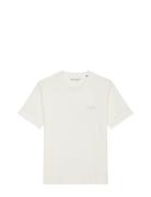 T-Shirts Short Sleeve Tops T-shirts Short-sleeved Cream Marc O'Polo