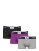 Low Rise Trunk 3Pk Bokserit Purple Calvin Klein