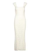 Lace Wide Strap Dress Maksimekko Juhlamekko White ROTATE Birger Christ...