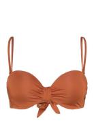 Swim Bra Reese Knot Shiny Bikiniyläosa Bikiniliivit Red Lindex