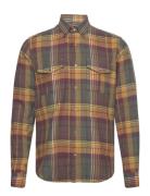 Straight Fit Bd Plaid Twill Designers Shirts Casual Khaki Green Oscar ...