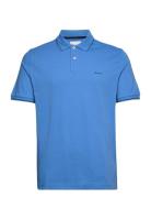 Tipping Ss Pique Polo Tops Polos Short-sleeved Blue GANT