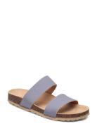 Biabetricia Twin Strap Sandal Matalapohjaiset Sandaalit Blue Bianco