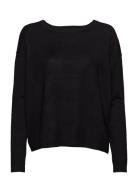 Elne Strik Pullover Tops Knitwear Jumpers Black Minus