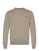 Classic C/N Jumper Tops Knitwear Round Necks Grey Fred Perry