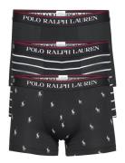 Classic Stretch-Cotton Trunk 3-Pack Bokserit Black Polo Ralph Lauren U...