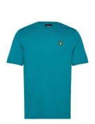 Plain T-Shirt Tops T-shirts Short-sleeved Blue Lyle & Scott