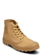 Mono Chrome Shoes Boots Ankle Boots Laced Boots Beige Palladium