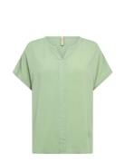 Sc-Radia Tops Blouses Short-sleeved Green Soyaconcept