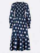 Marie Dress Polvipituinen Mekko Navy Fabienne Chapot