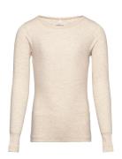 Nmfkab Ls Top Noos Tops T-shirts Long-sleeved T-shirts Cream Name It