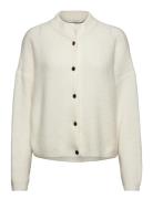 Alphagz Short Cardigan Tops Knitwear Cardigans White Gestuz