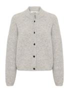 Alphagz Short Cardigan Noos Tops Knitwear Cardigans Grey Gestuz