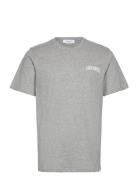 Blake T-Shirt Tops T-shirts Short-sleeved Grey Les Deux