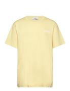 Blake T-Shirt Tops T-shirts Short-sleeved Yellow Les Deux