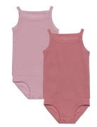 Rib Jersey 2Pack Straptop & Underpants Alusvaatesetti Pink Copenhagen ...