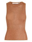 Silvigz Top Tops T-shirts & Tops Sleeveless Brown Gestuz
