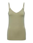 Pcsirene Singlet Jrs Noos Tops T-shirts & Tops Sleeveless Green Pieces