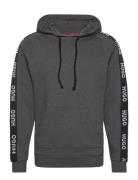 Sporty Logo Hoodie Tops Sweat-shirts & Hoodies Hoodies Grey HUGO