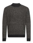 Jcospace Knit Mock Neck Sn Tops Knitwear Round Necks Black Jack & J S