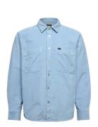 Seasonal Overshirt Tops Overshirts Blue Lee Jeans