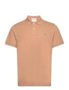 Reg Shield Ss Pique Polo Tops Polos Short-sleeved Beige GANT