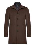 Bs Ontario Slim Fit Coat Villakangastakki Pitkä Takki Brown Bruun & St...