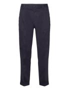 Relaxed Tapered Cotton Suit Pants Bottoms Trousers Chinos Navy GANT