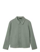 Nlmnanson Ls Shirt Tops Shirts Long-sleeved Shirts Khaki Green LMTD