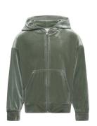 Hoodie Full Zip Tops Sweat-shirts & Hoodies Hoodies Green Rosemunde Ki...