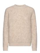 Mmgisla Hairy Knit Tops Knitwear Jumpers Beige MOS MOSH