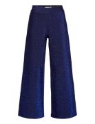 Nkfnaglitter Heavy Jersey Wide Pant Bottoms Trousers Blue Name It