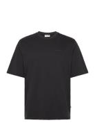 Mid Sleeve T-Shirt Gots Tops T-shirts Short-sleeved Black Resteröds