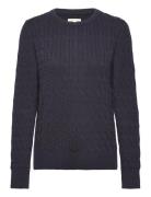 Barbour Hampton Knit Tops Knitwear Jumpers Navy Barbour