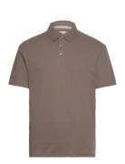 Jprcc Soft Linen Blend Ss Polo Tops Polos Short-sleeved Brown Jack & J...