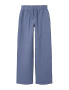 Nlfhussa String Straight Pant Bottoms Trousers Blue LMTD