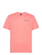 Crewneck T-Shirt Sport T-shirts Short-sleeved Pink Champion