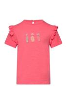 T-Shirt Ss Tops T-shirts Short-sleeved Pink Minymo