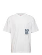 Dampato Designers T-shirts Short-sleeved White HUGO