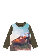 T-Shirt L/S Tops T-shirts Long-sleeved T-shirts Multi/patterned Minymo