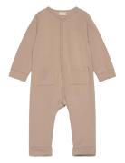 Romper Ls Sweat Pitkähihainen Body Beige Fixoni