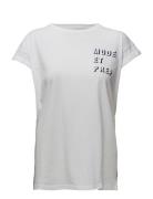 Ladies T-Shirt Mode Et Prep Tops T-shirts & Tops Short-sleeved Blue Le...