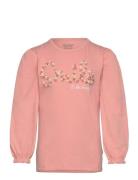 T-Shirt Ls Tops T-shirts Long-sleeved T-shirts Pink Minymo