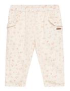 Pants Aop W. Lining Bottoms Trousers Cream Minymo