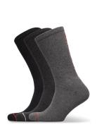 Ck Men Sock 3P Athleisure Underwear Socks Regular Socks Grey Calvin Kl...