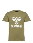 Hmltres T-Shirt S/S Sport T-shirts Short-sleeved Khaki Green Hummel