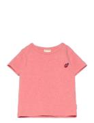 T-Shirt S/S Motif Tops T-shirts Short-sleeved Pink Petit Piao